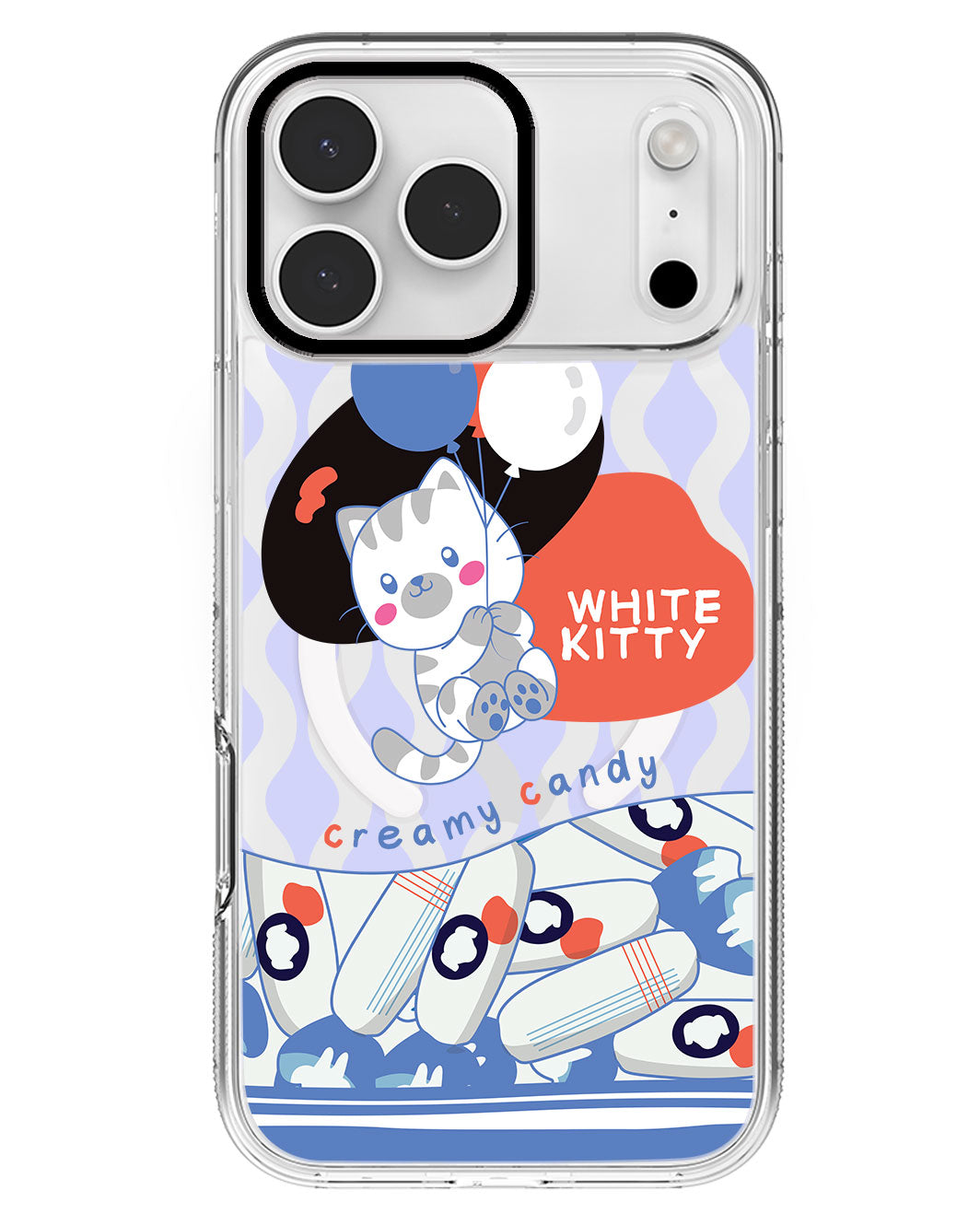 iPhone Rearguard MagSwap - White Kitty