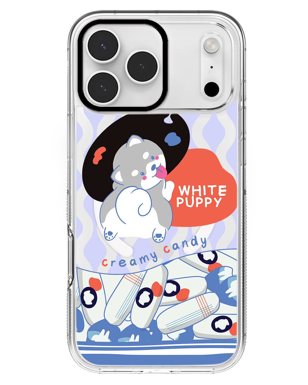 iPhone Rearguard MagSwap - White Puppy