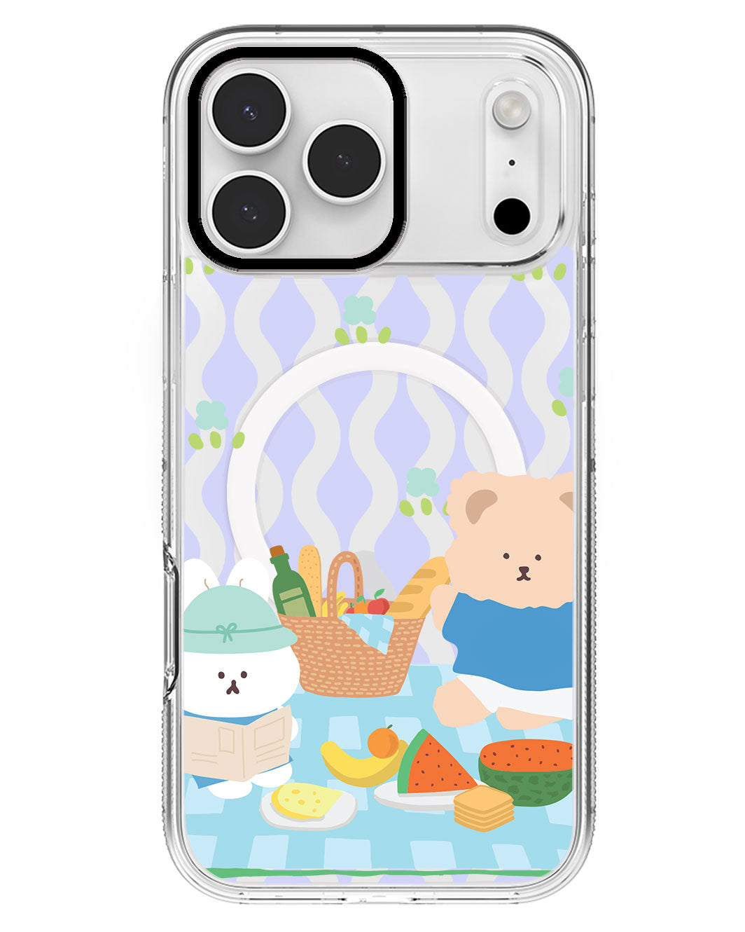 iPhone Rearguard MagSwap - Picnic Bear Blue