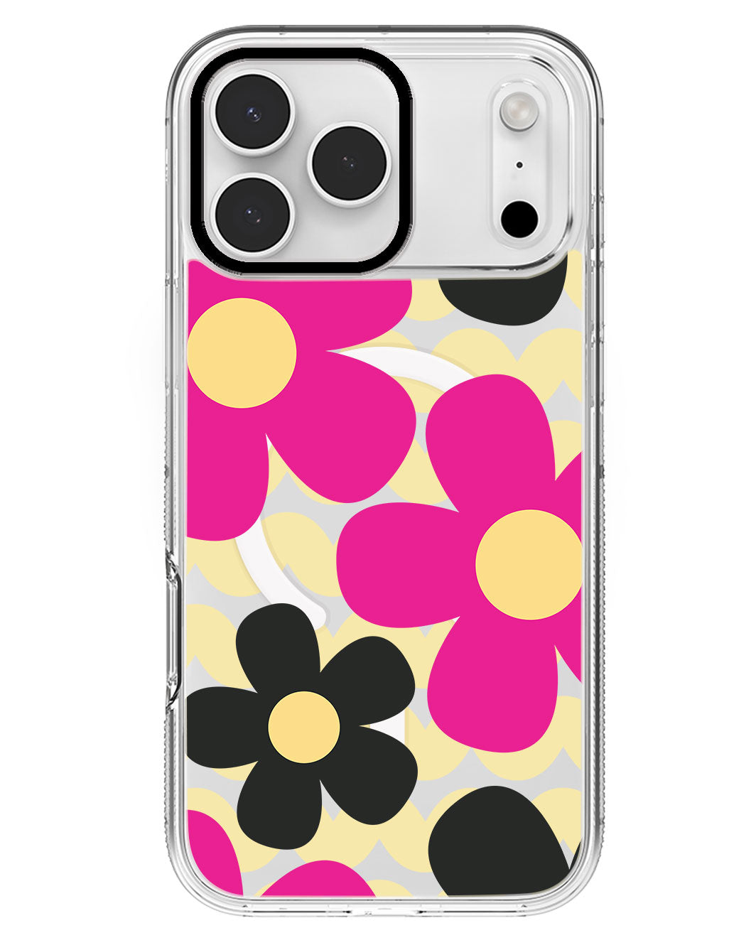 iPhone Rearguard MagSwap - Daisy Hot Pink