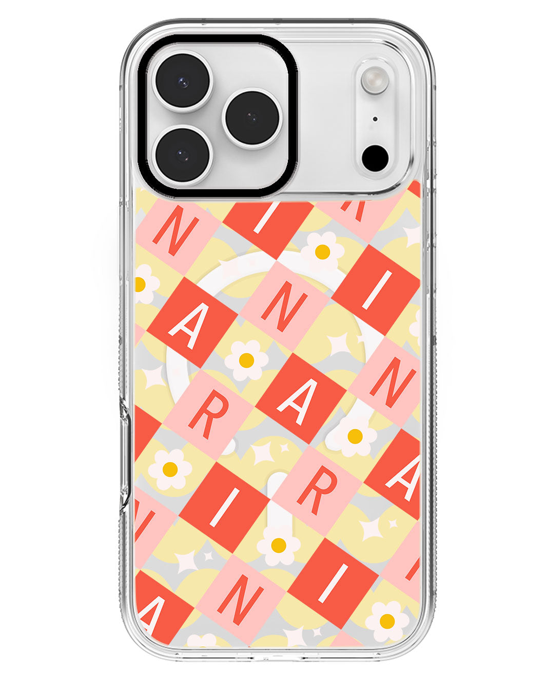 iPhone Rearguard MagSwap - CUSTOM MONOGRAM 3.0 Flower Grid 2.0