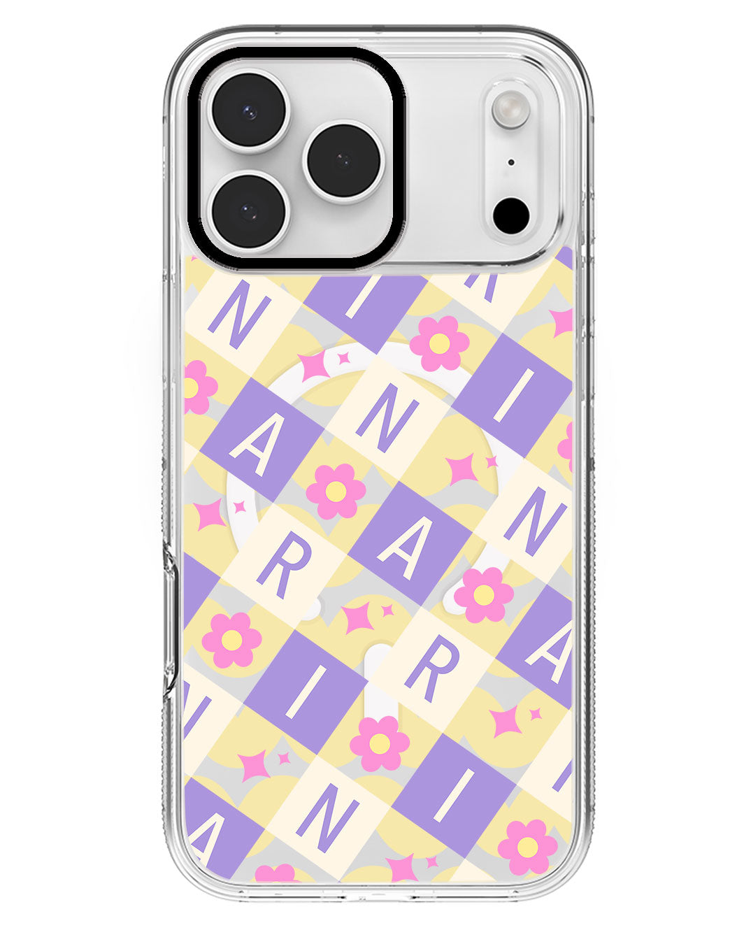 iPhone Rearguard MagSwap - CUSTOM MONOGRAM 3.0 Flower Grid 3.0