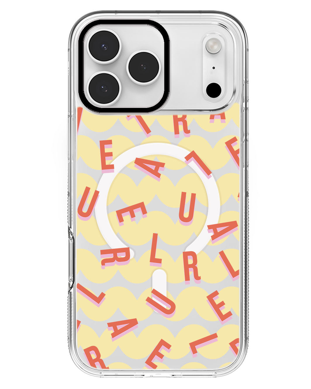 iPhone Rearguard MagSwap - CUSTOM MONOGRAM 1.0 Coral