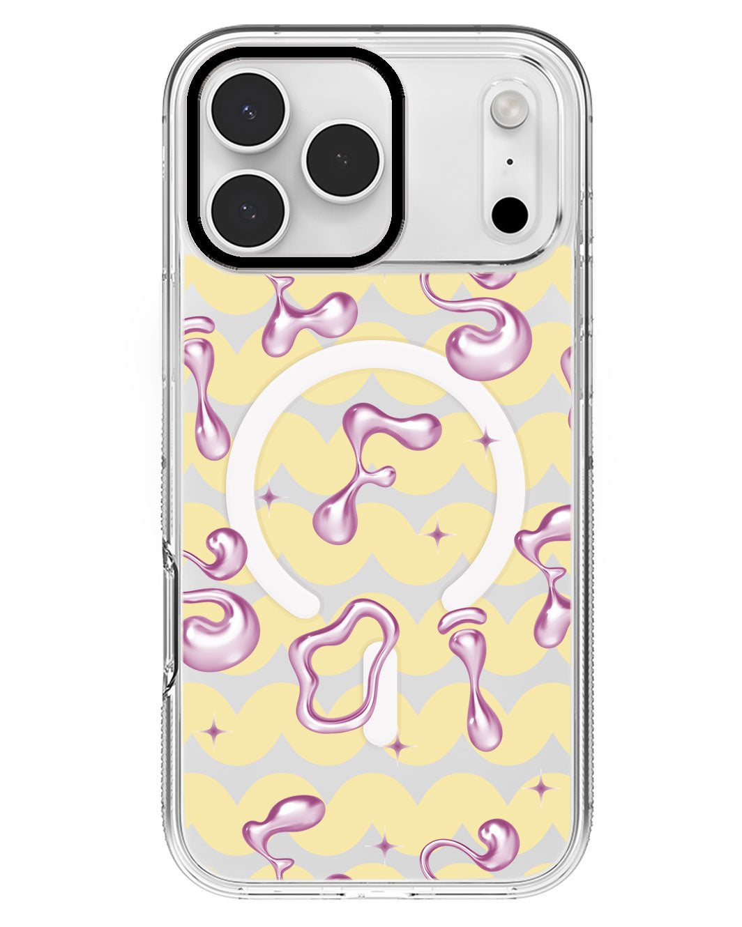 iPhone Rearguard MagSwap - Pink Chrome Monogram