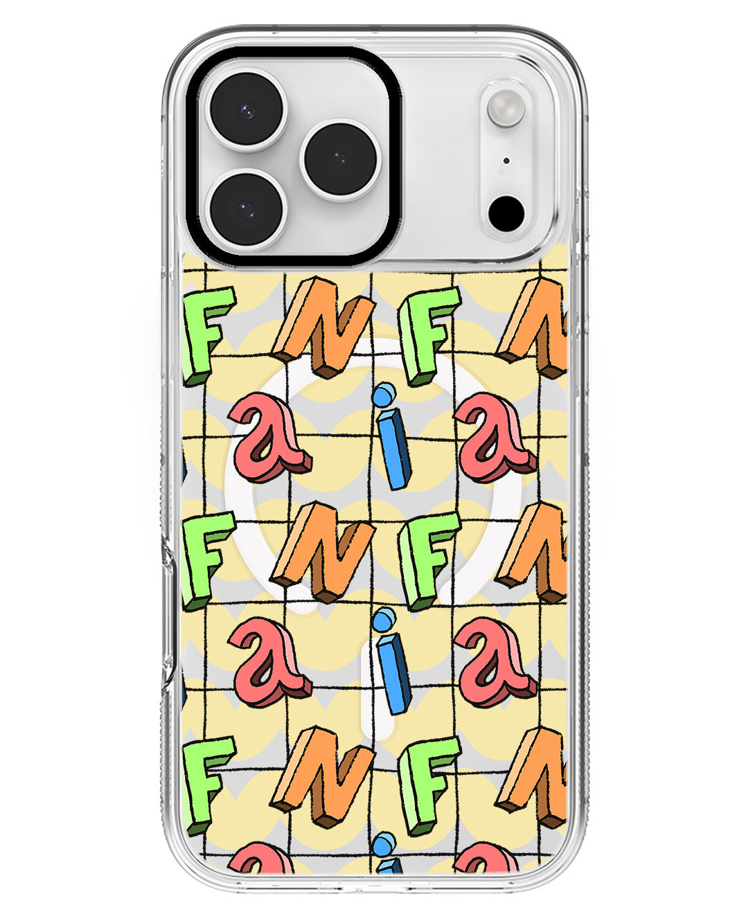 iPhone Rearguard MagSwap - Playful Monogram
