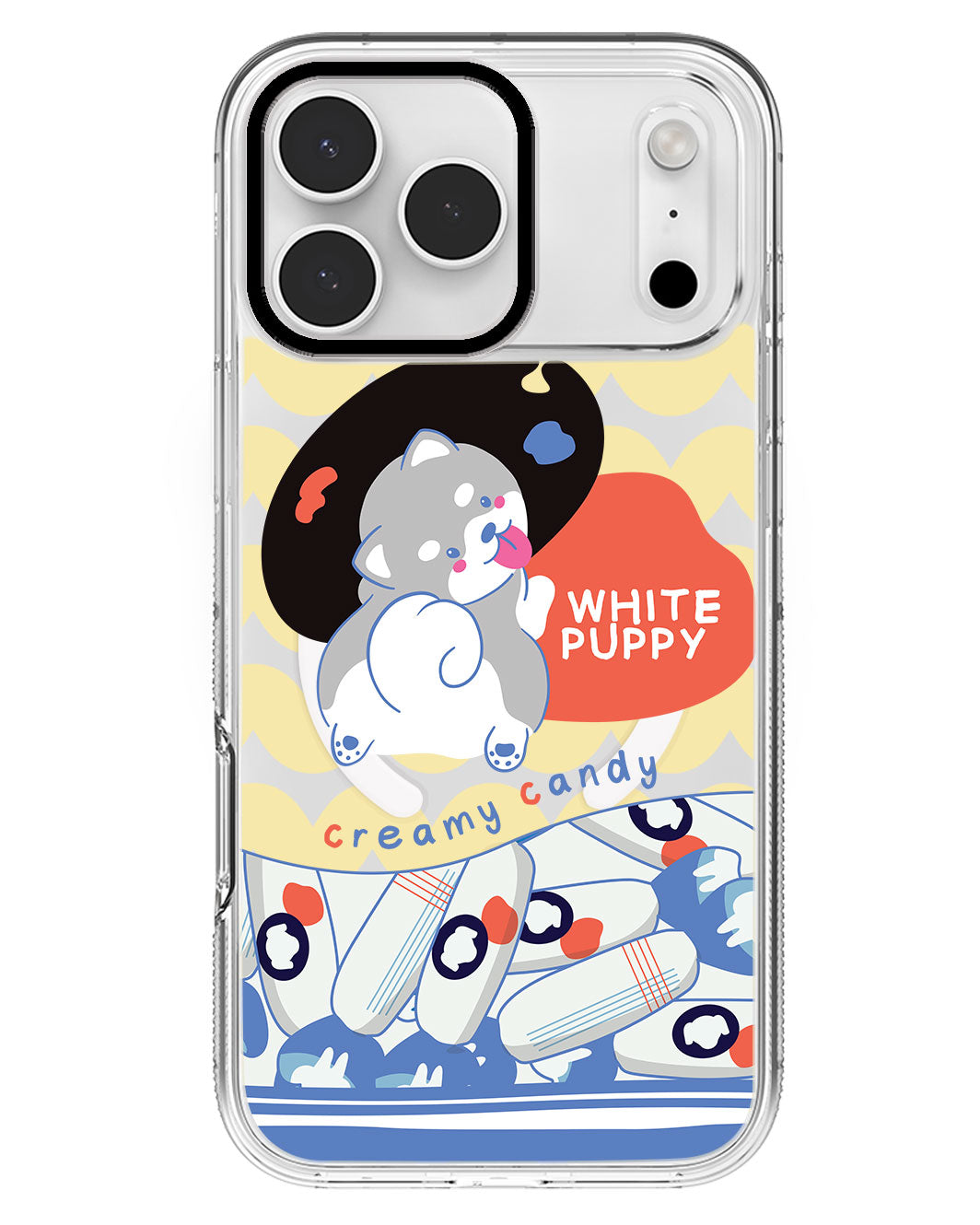 iPhone Rearguard MagSwap - White Puppy