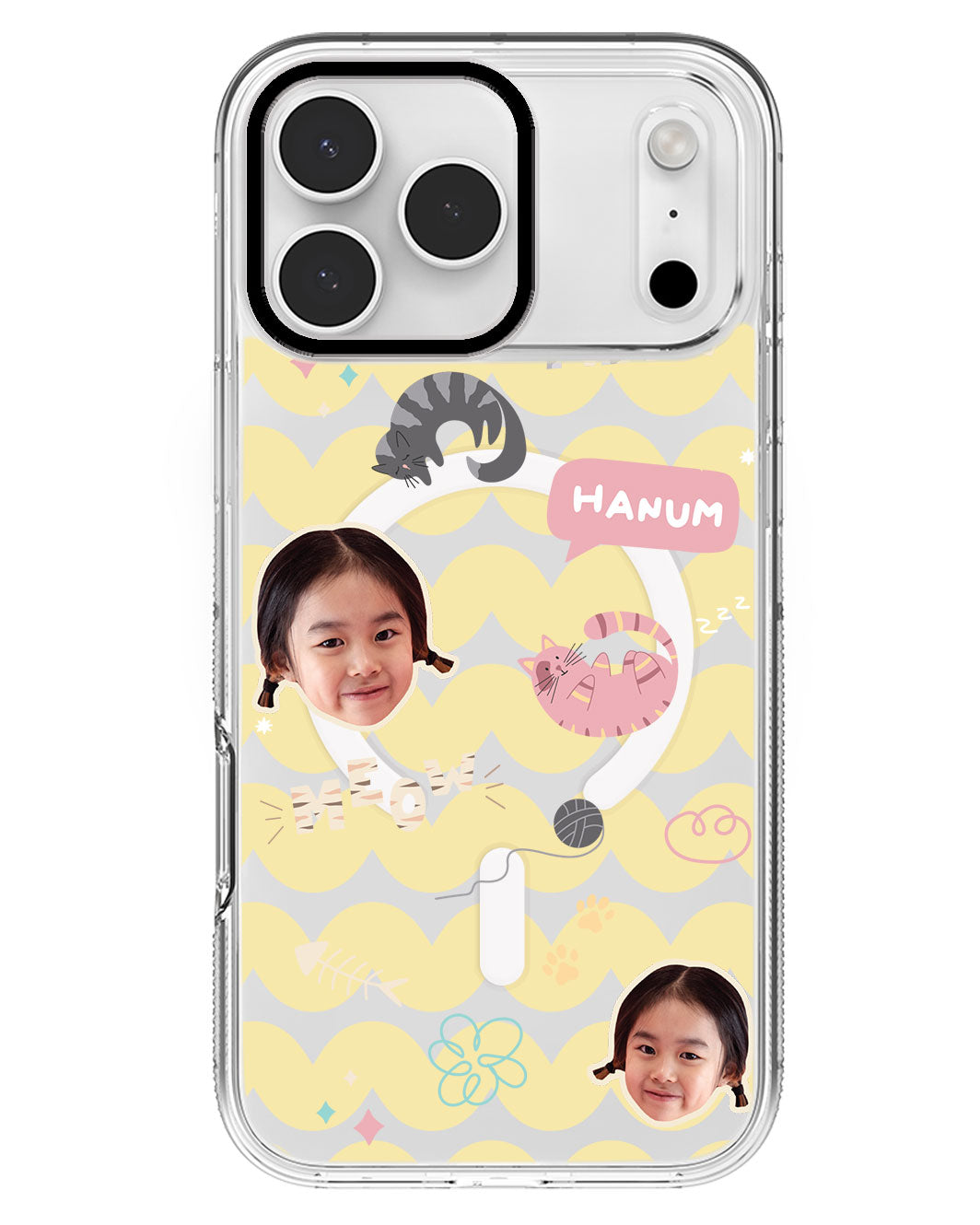 iPhone Rearguard MagSwap - Face Grid Kitty