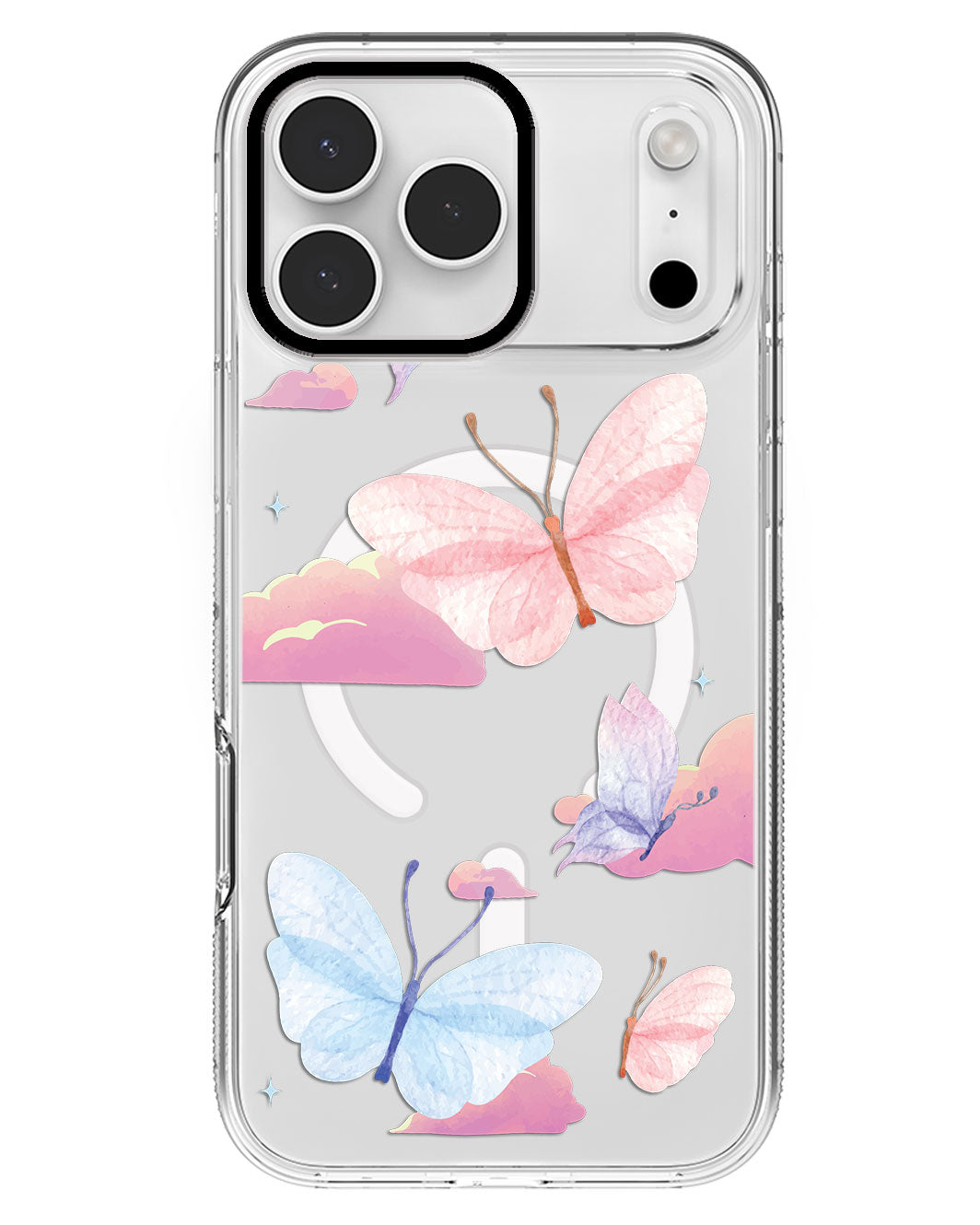 iPhone Rearguard MagSwap - Butterfly & Clouds
