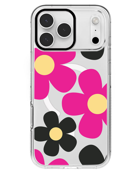 iPhone Rearguard MagSwap - Daisy Hot Pink