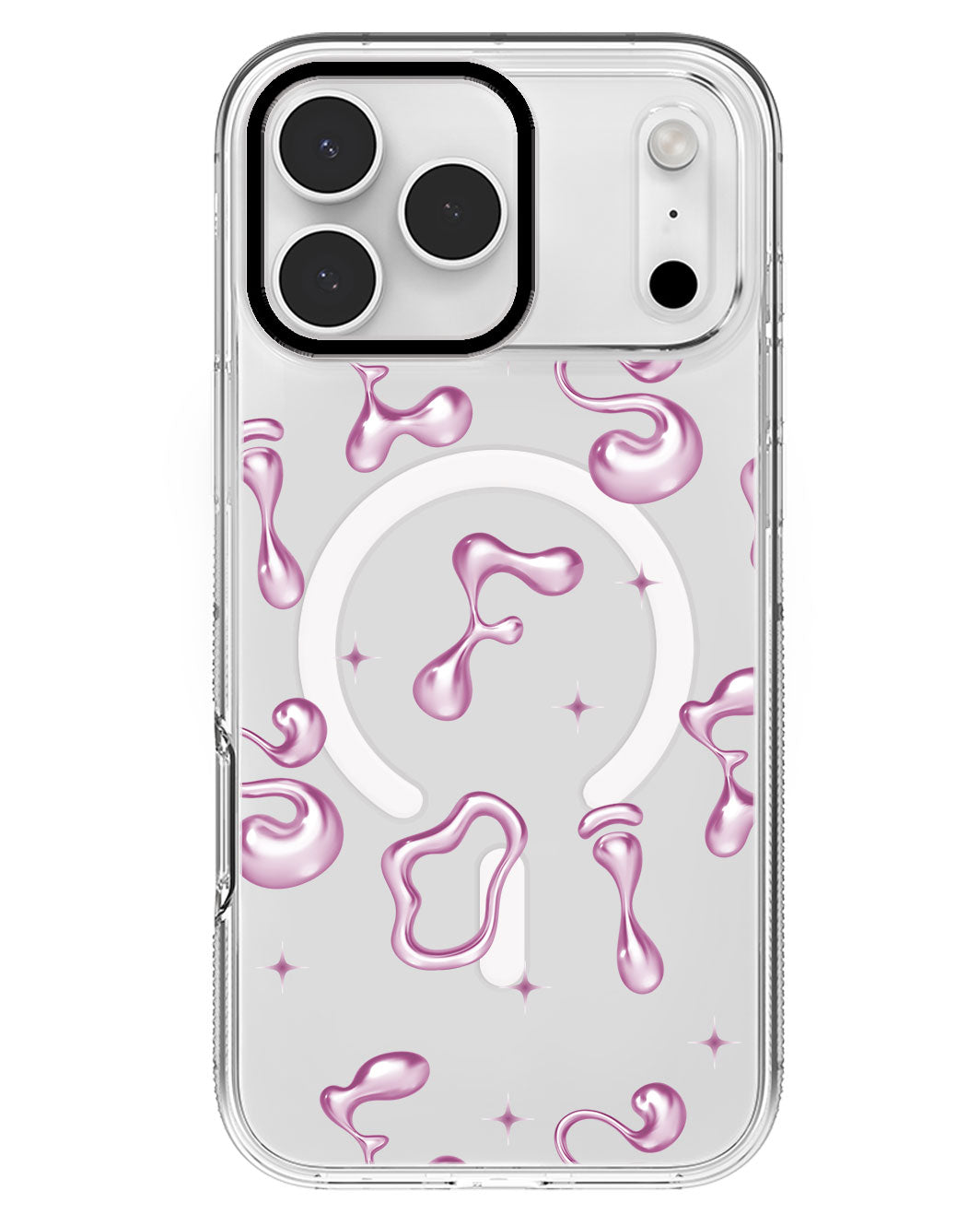 iPhone Rearguard MagSwap - Pink Chrome Monogram