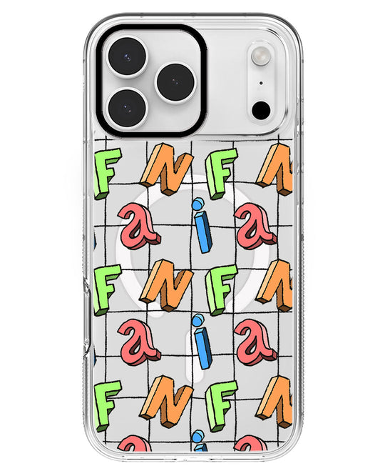 iPhone Rearguard MagSwap - Playful Monogram