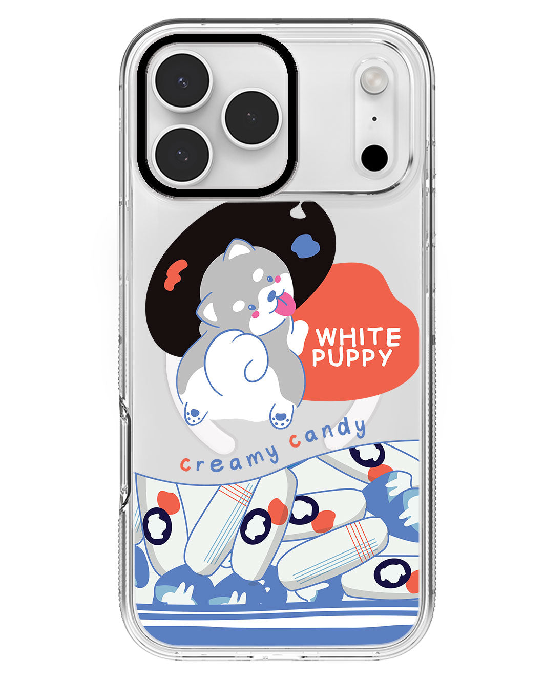 iPhone Rearguard MagSwap - White Puppy