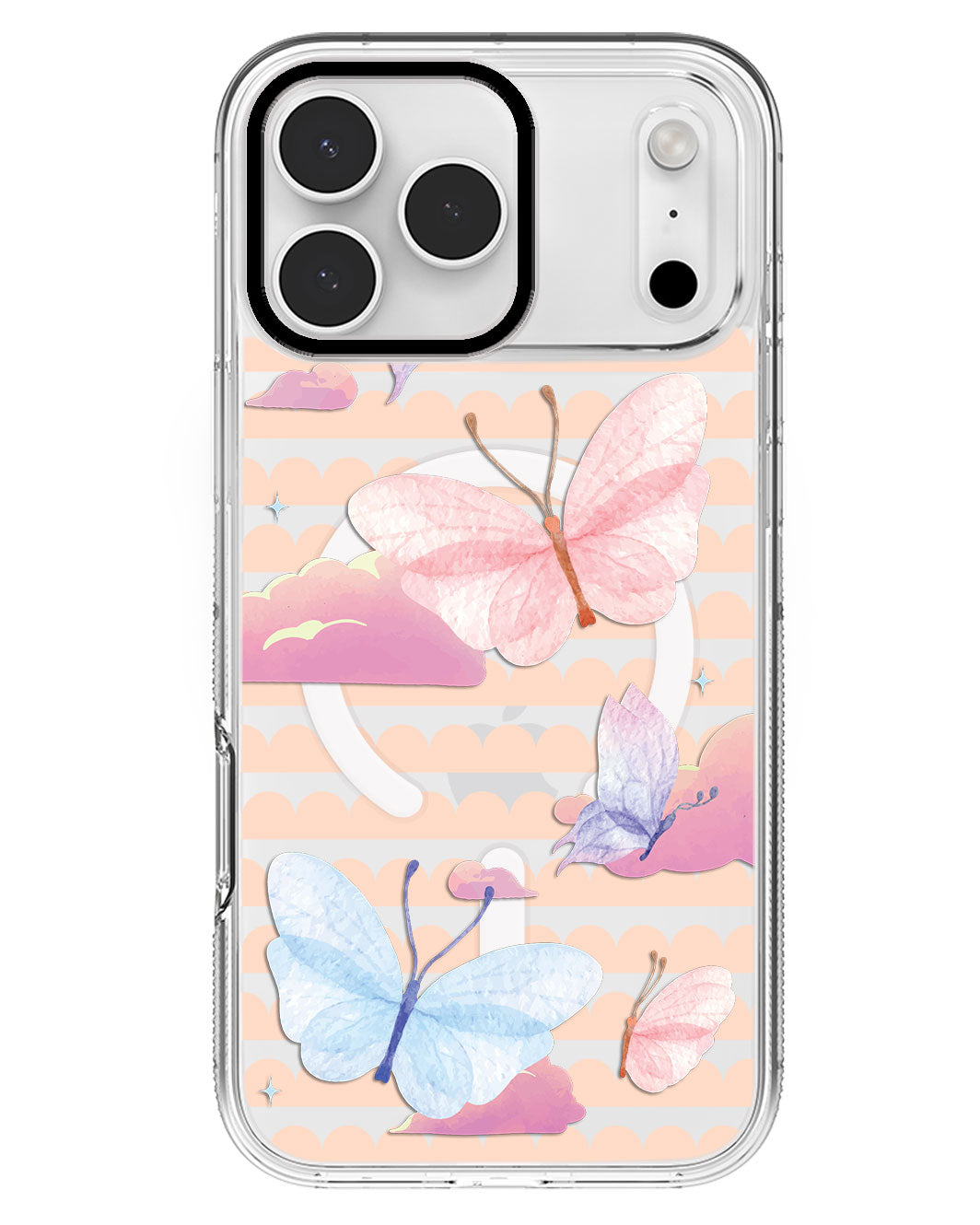 iPhone Rearguard MagSwap - Butterfly & Clouds