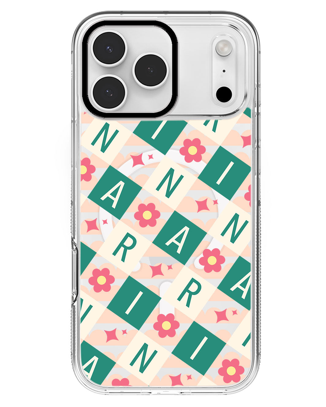 iPhone Rearguard MagSwap - CUSTOM MONOGRAM 3.0 Flower Grid 4.0