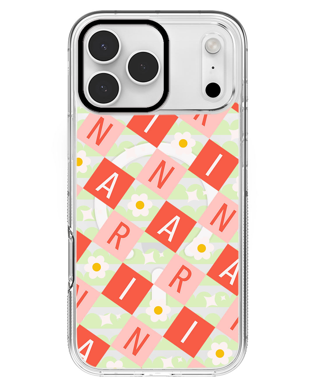 iPhone Rearguard MagSwap - CUSTOM MONOGRAM 3.0 Flower Grid 2.0