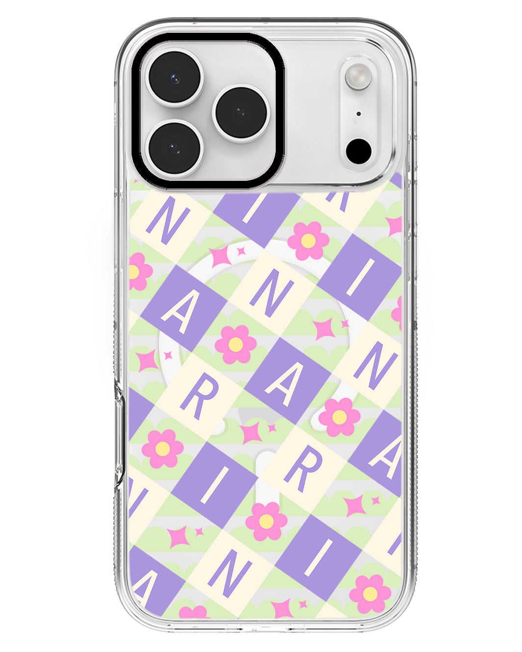 iPhone Rearguard MagSwap - CUSTOM MONOGRAM 3.0 Flower Grid 3.0