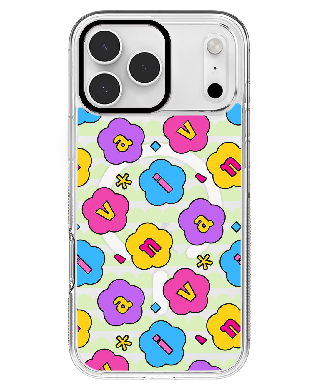 iPhone Rearguard MagSwap - CUSTOM MONOGRAM 3.0 Flower Petals 4.0