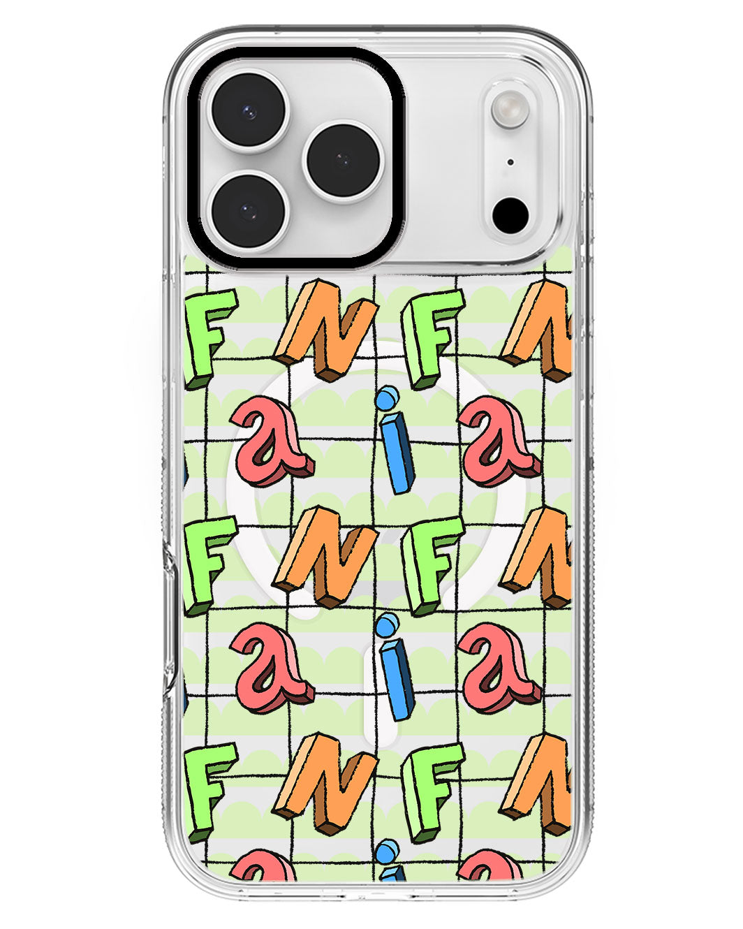 iPhone Rearguard MagSwap - Playful Monogram
