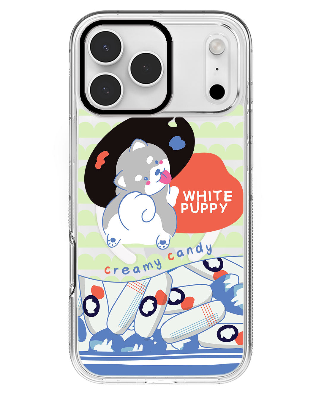 iPhone Rearguard MagSwap - White Puppy