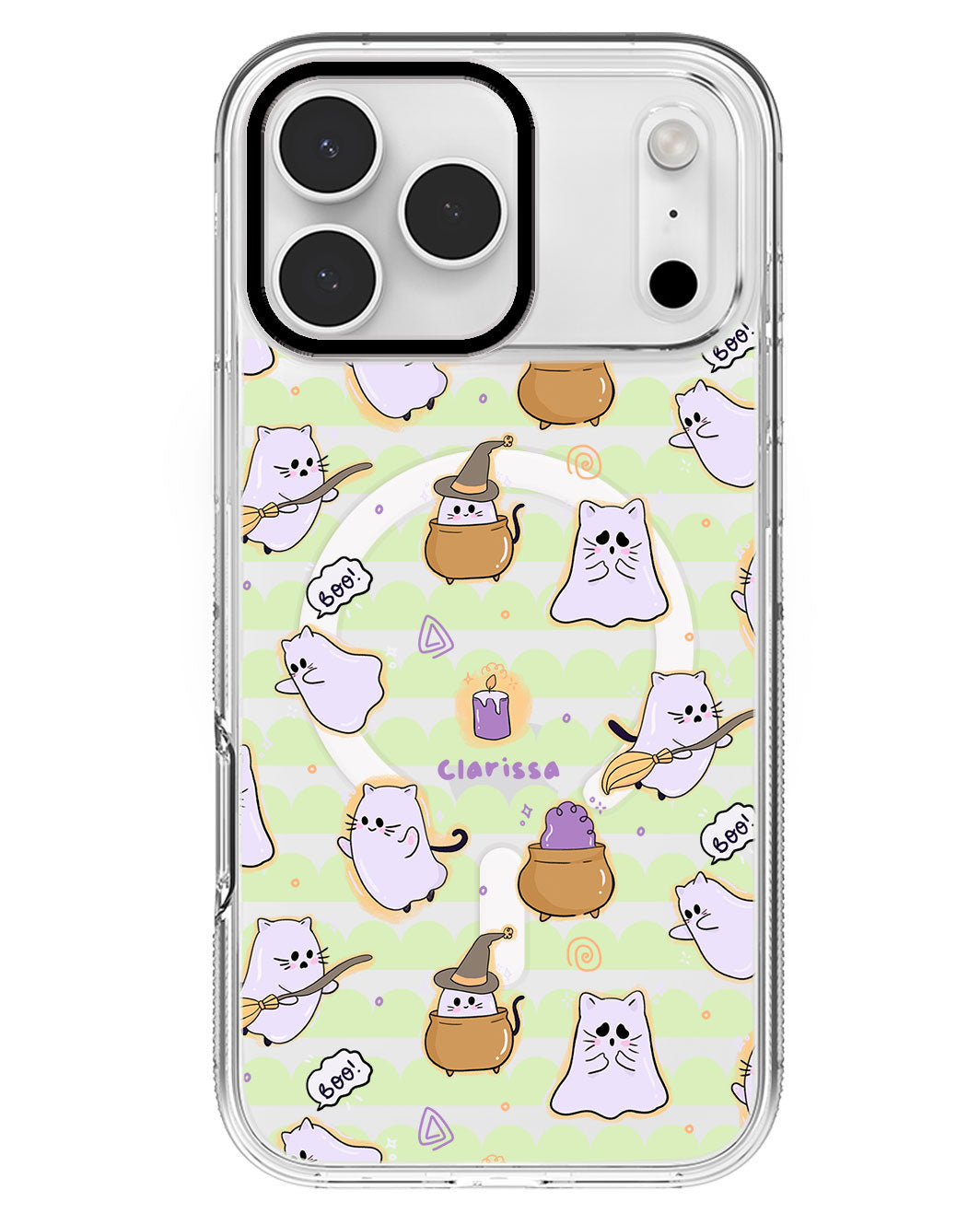 iPhone Rearguard MagSwap - Spooky Cat