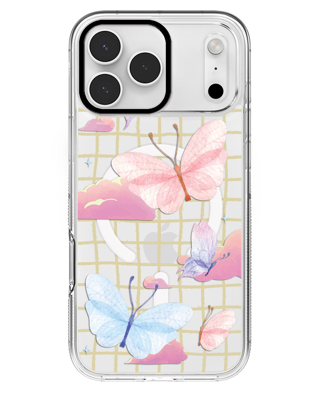 iPhone Rearguard MagSwap - Butterfly & Clouds