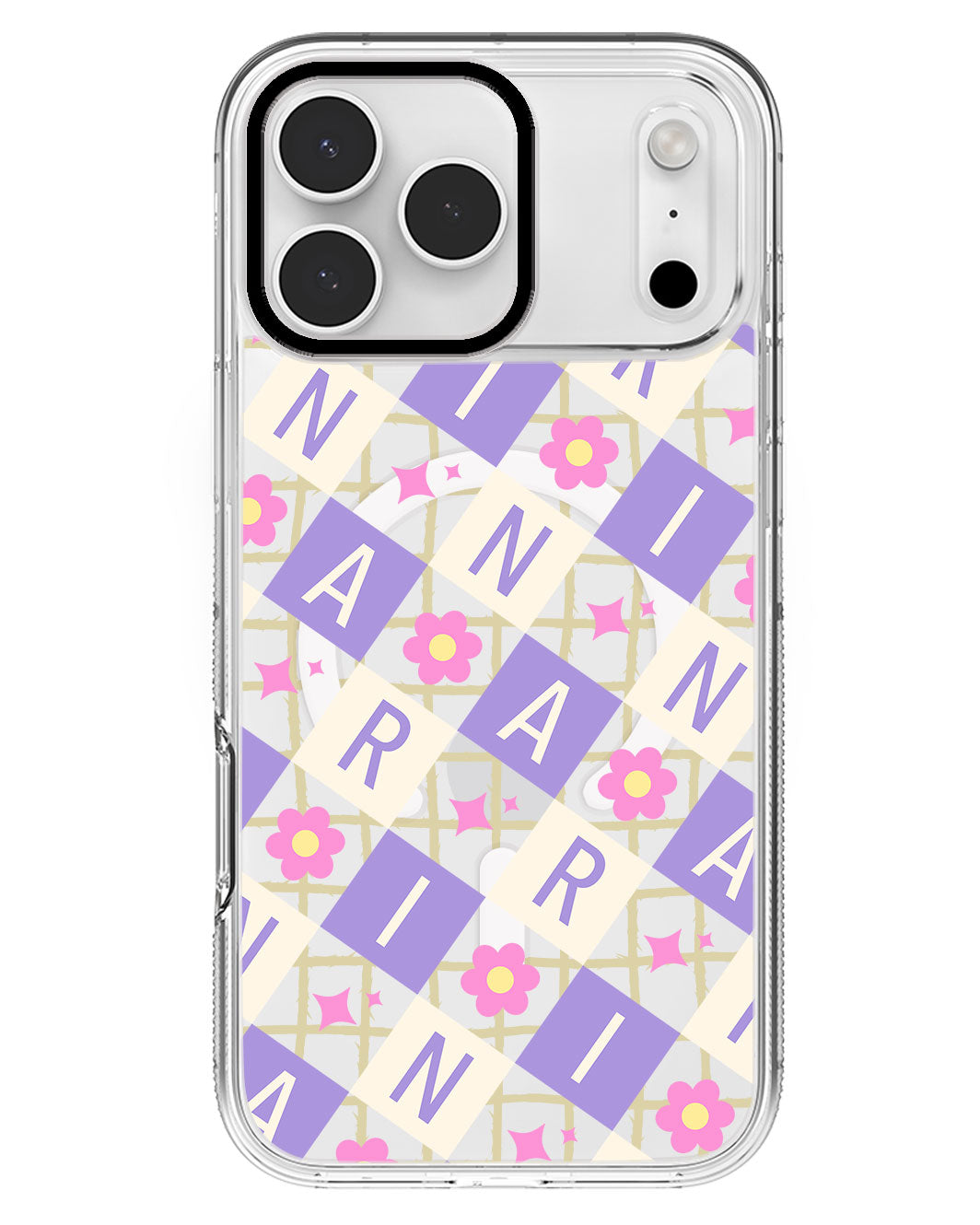 iPhone Rearguard MagSwap - CUSTOM MONOGRAM 3.0 Flower Grid 3.0