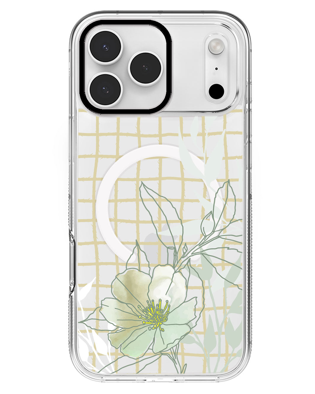 iPhone Rearguard MagSwap - Greenmint Lily