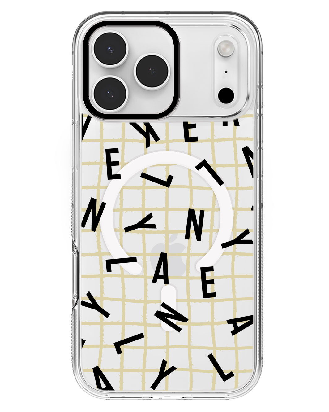 iPhone Rearguard MagSwap - CUSTOM MONOGRAM 2.0 Noir