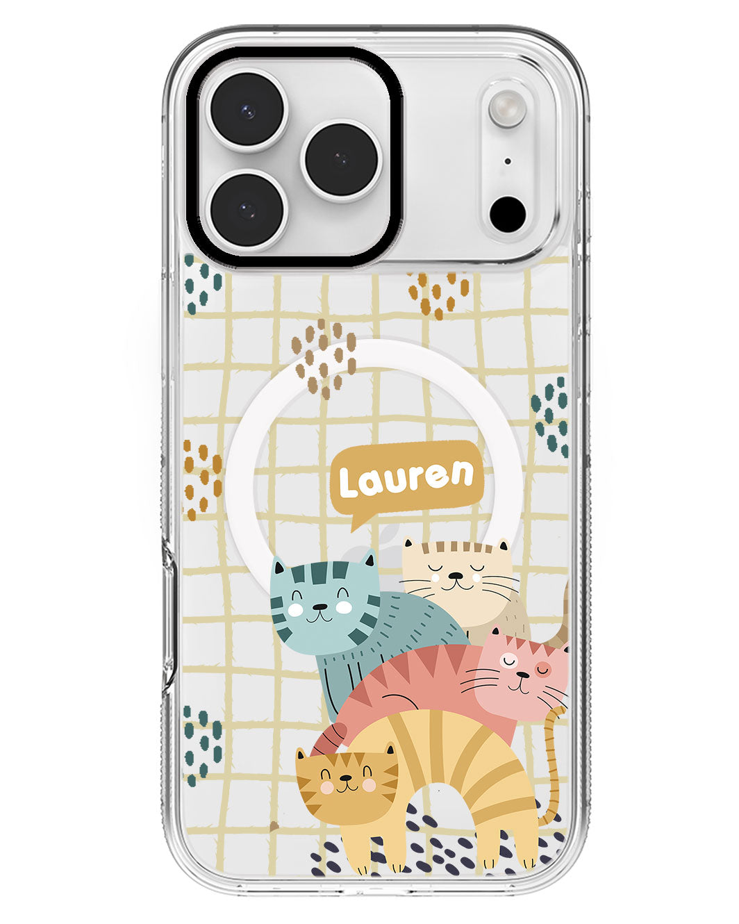 iPhone Rearguard MagSwap - Rainbow Meow 2.0