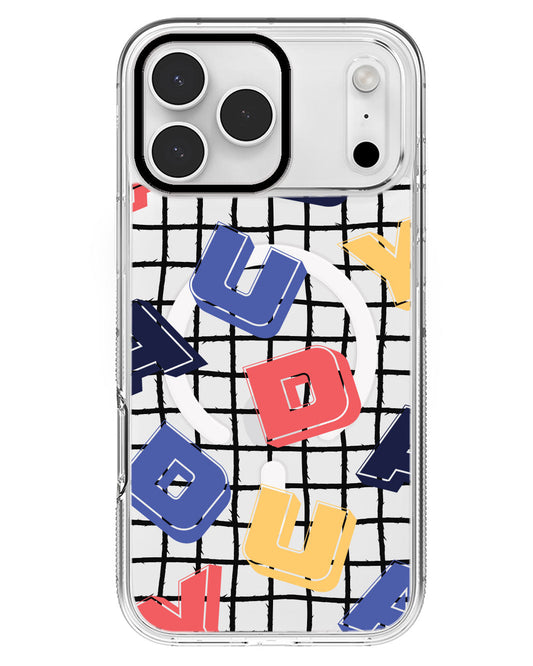 iPhone Rearguard MagSwap - Cool Monogram