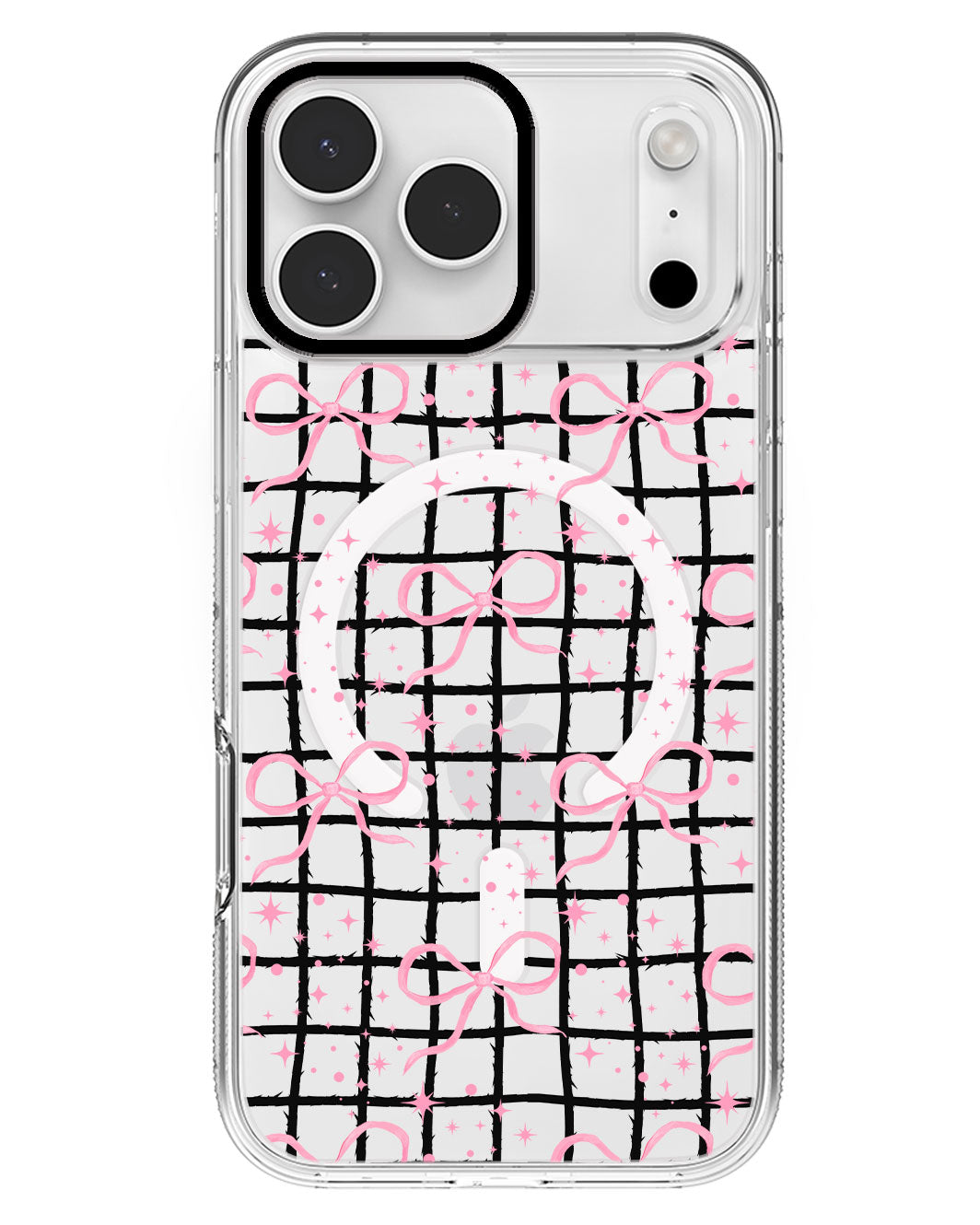iPhone Rearguard MagSwap - Coquette Glittery Bow