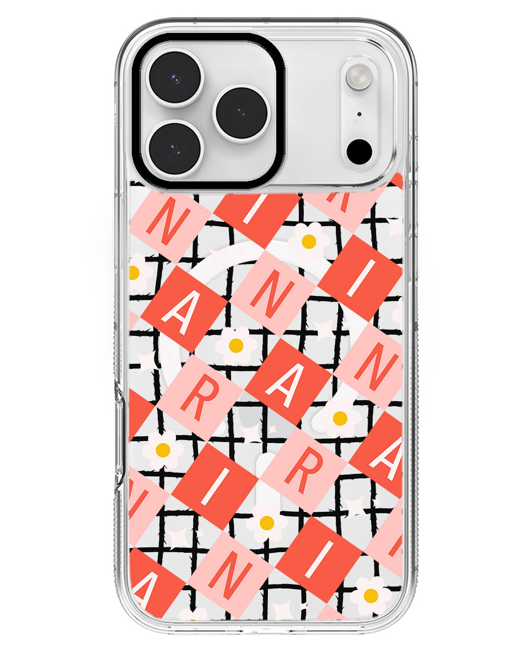 iPhone Rearguard MagSwap - CUSTOM MONOGRAM 3.0 Flower Grid 2.0