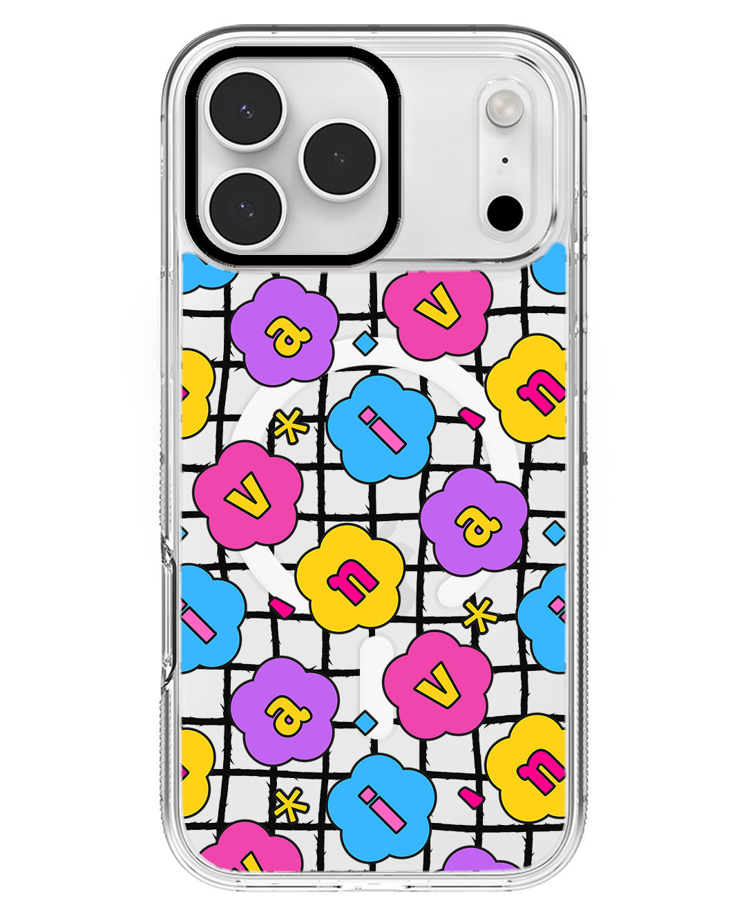 iPhone Rearguard MagSwap - CUSTOM MONOGRAM 3.0 Flower Petals 4.0