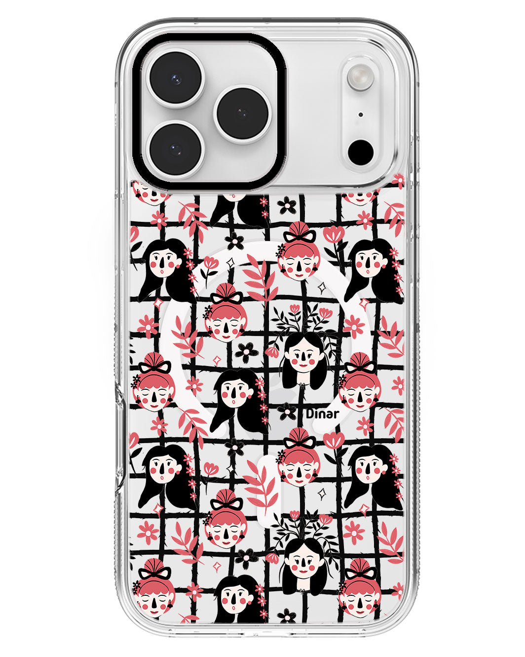 iPhone Rearguard MagSwap - Flowery Faces