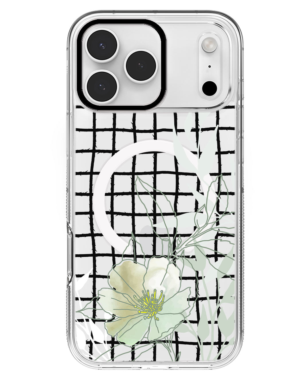 iPhone Rearguard MagSwap - Greenmint Lily