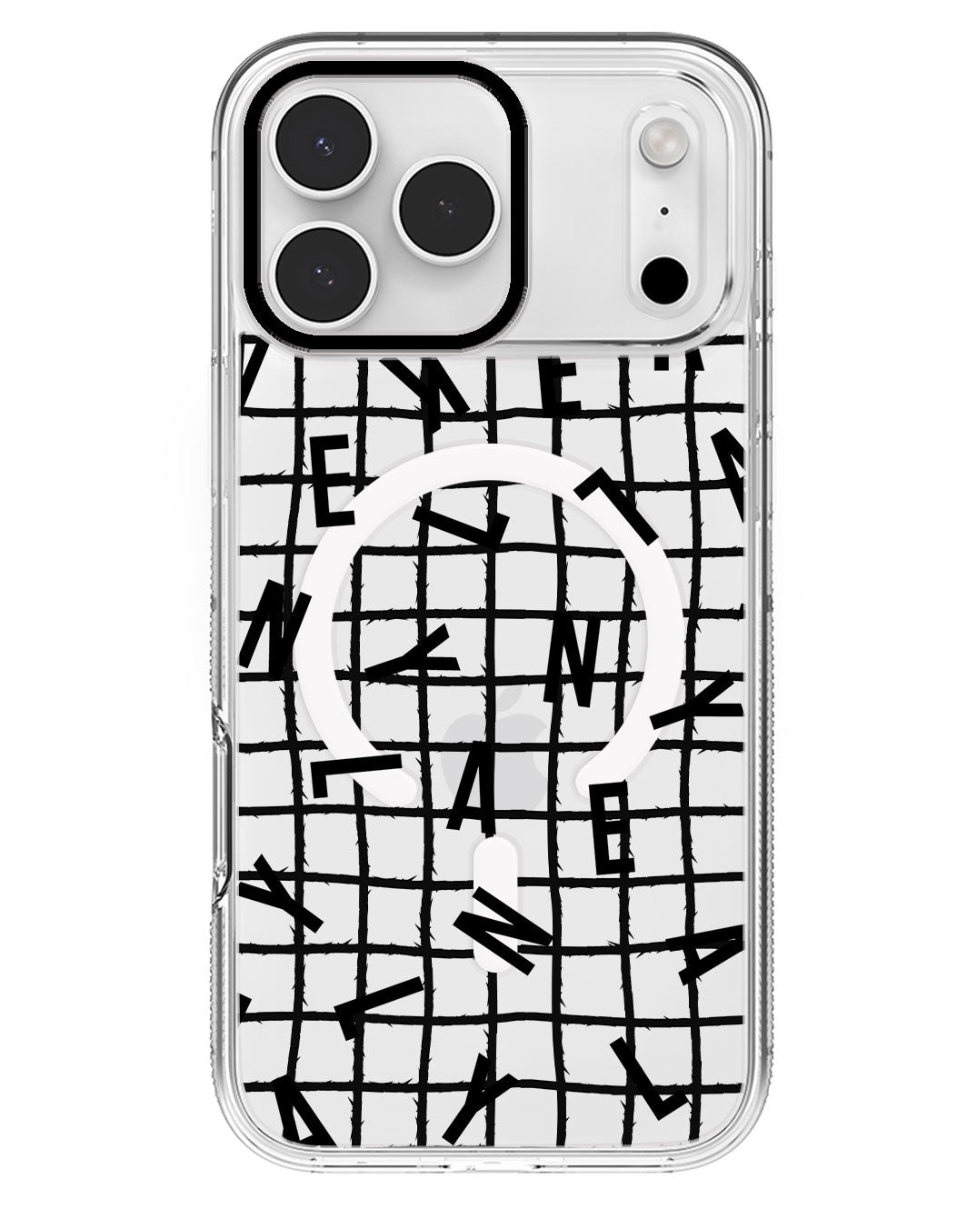 iPhone Rearguard MagSwap - CUSTOM MONOGRAM 2.0 Noir