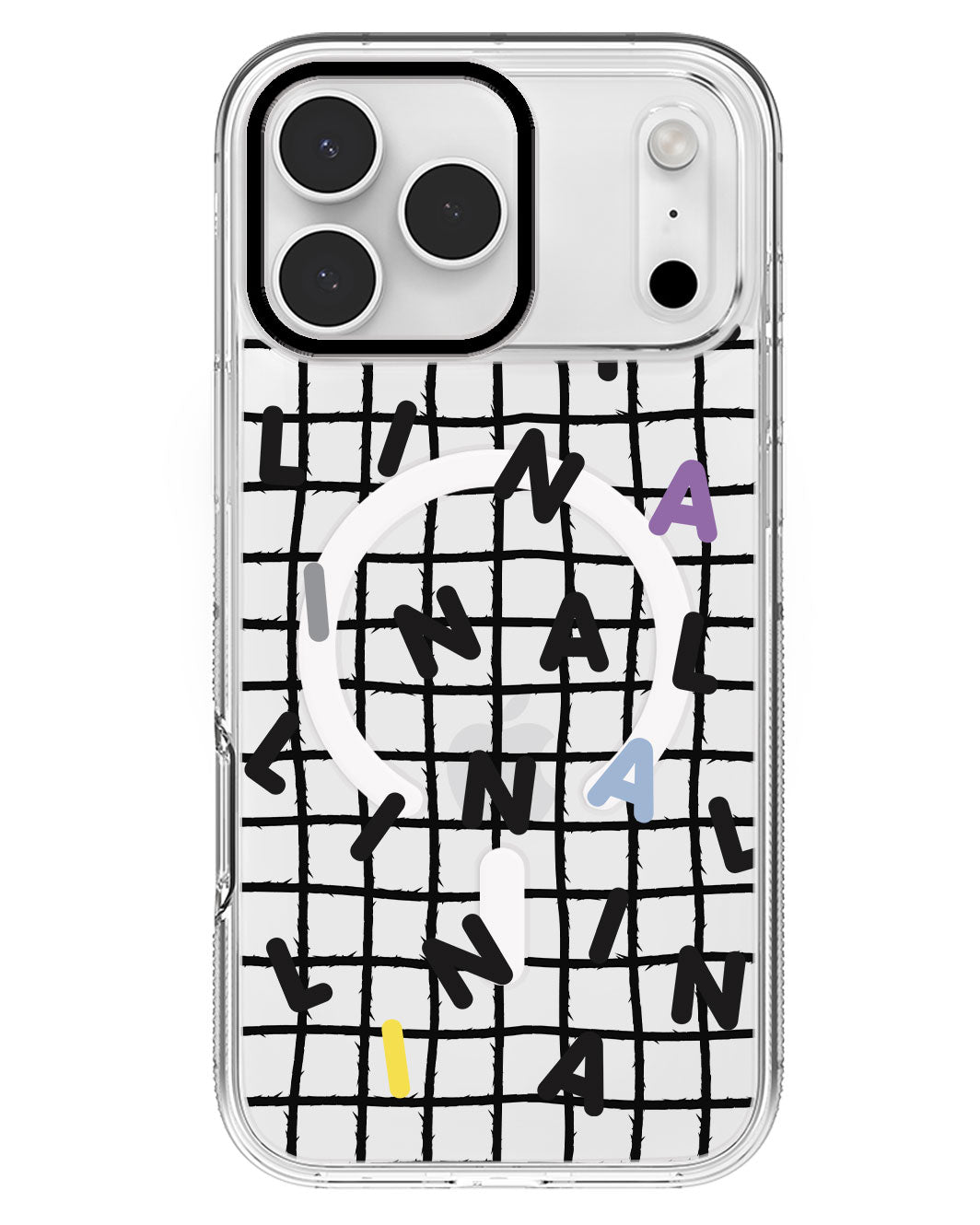 iPhone Rearguard MagSwap - CUSTOM MONOGRAM 2.0 Black