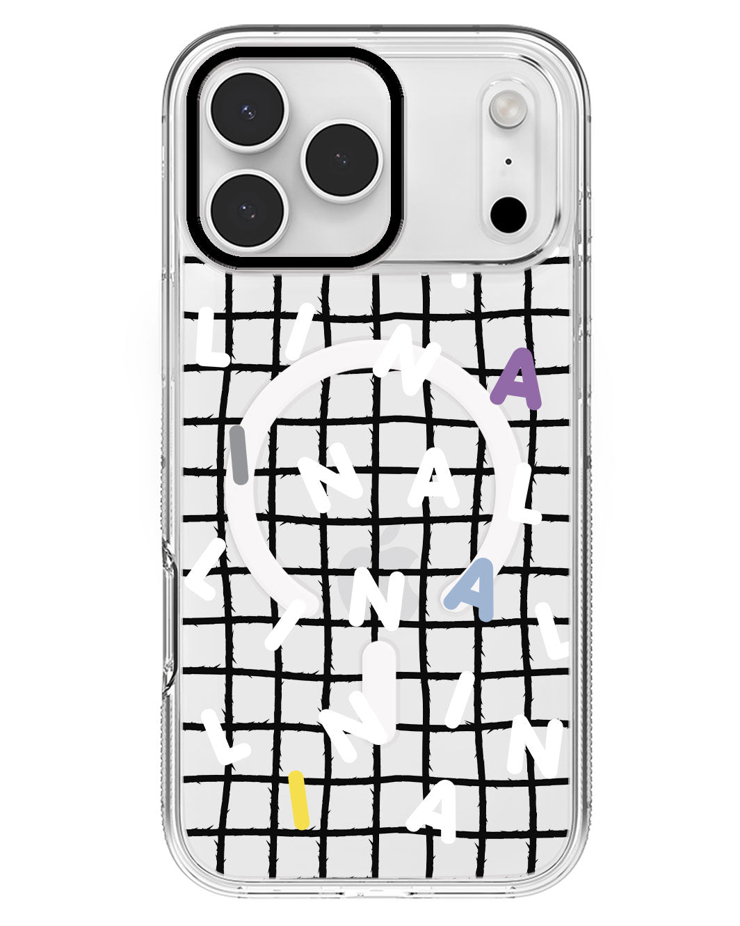 iPhone Rearguard MagSwap - CUSTOM MONOGRAM 2.0 White