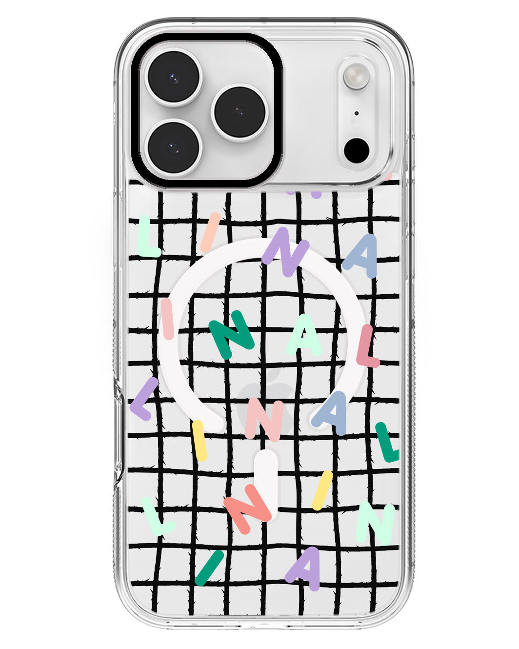 iPhone Rearguard MagSwap - CUSTOM MONOGRAM 2.0 Rainbow