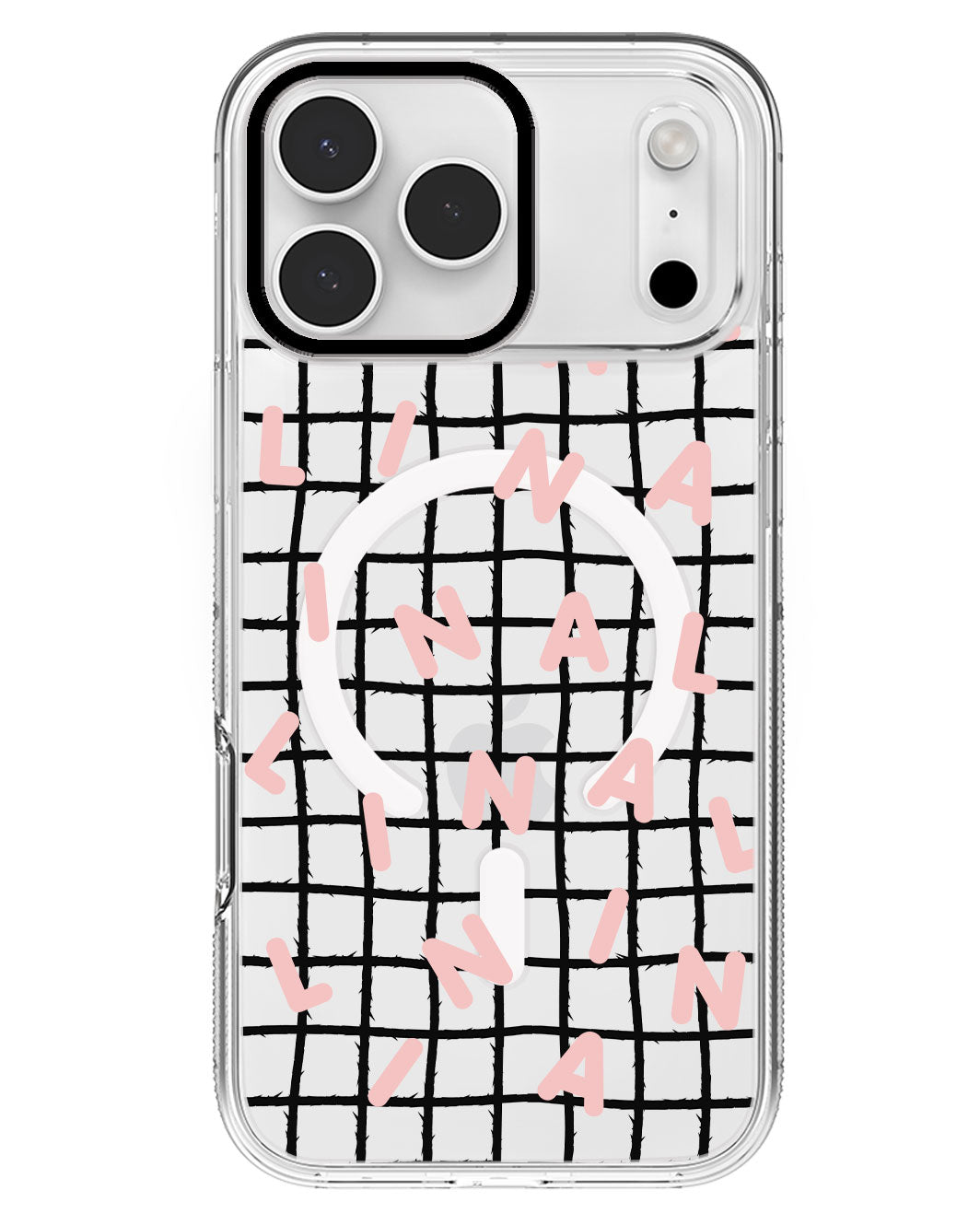 iPhone Rearguard MagSwap - CUSTOM MONOGRAM 2.0 Rosewater