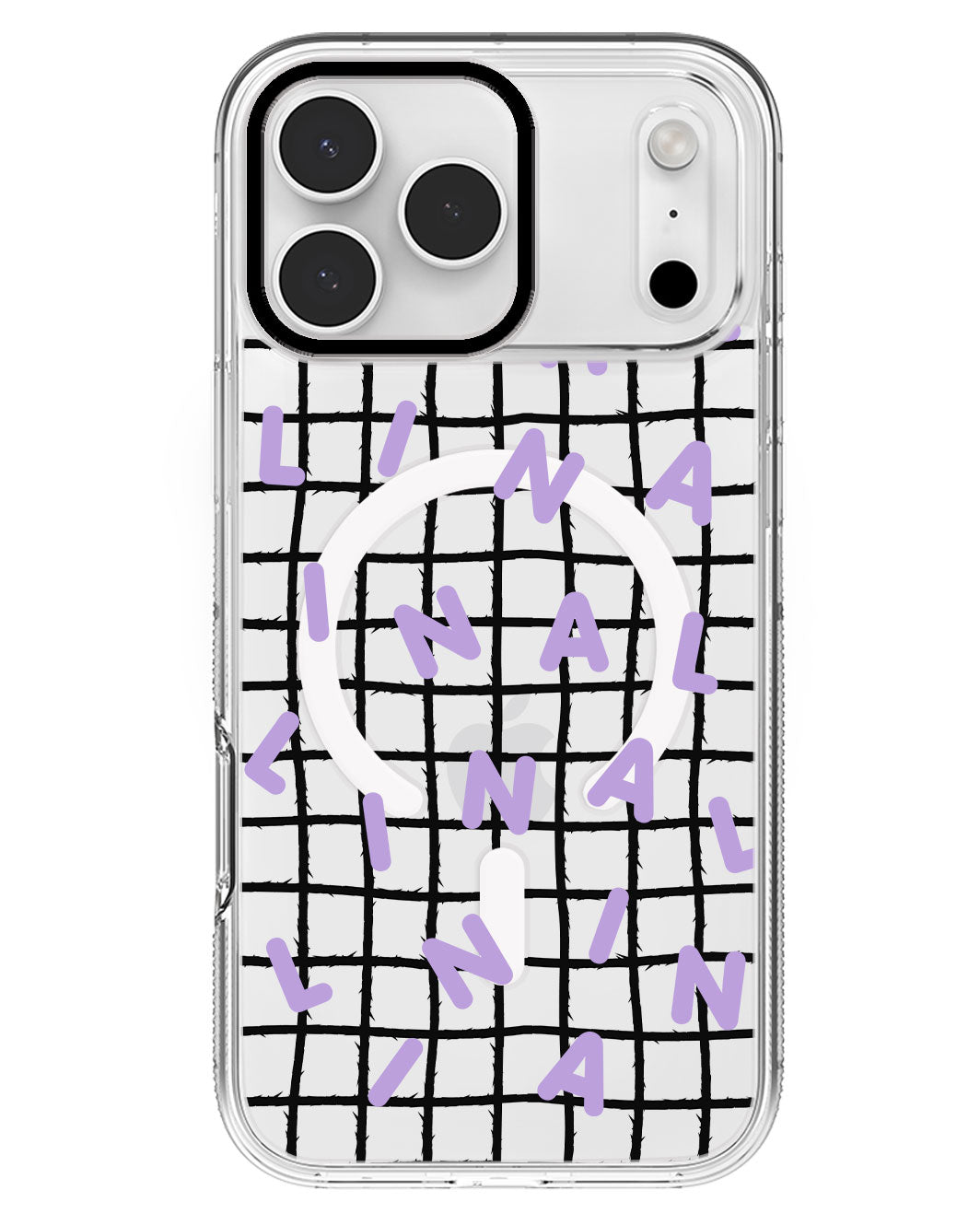 iPhone Rearguard MagSwap - CUSTOM MONOGRAM 2.0 Lilac