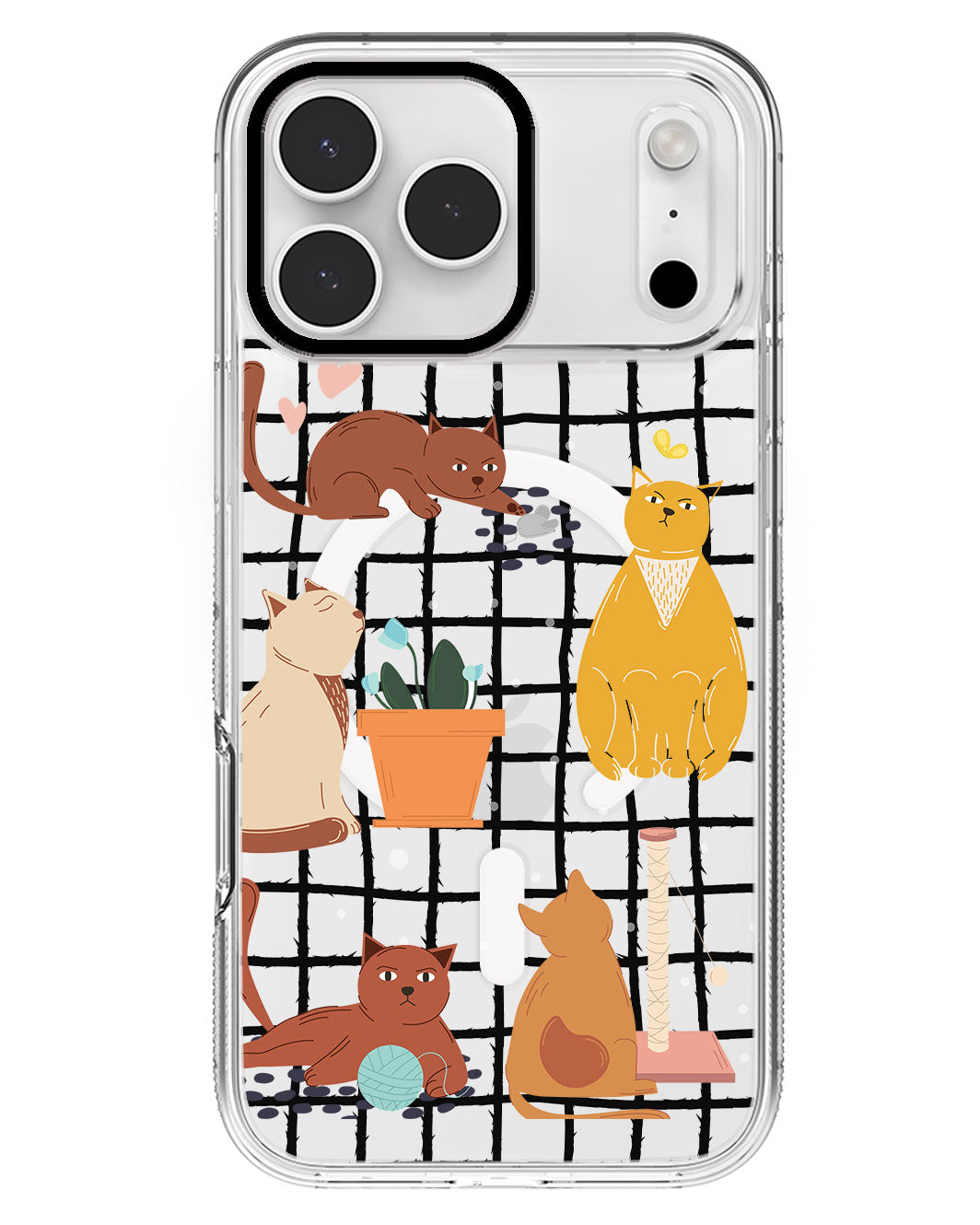 iPhone Rearguard MagSwap - Playful Cat