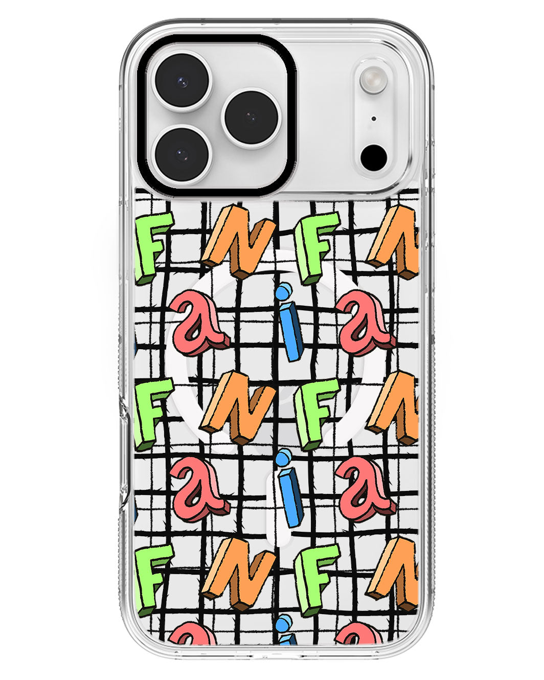 iPhone Rearguard MagSwap - Playful Monogram