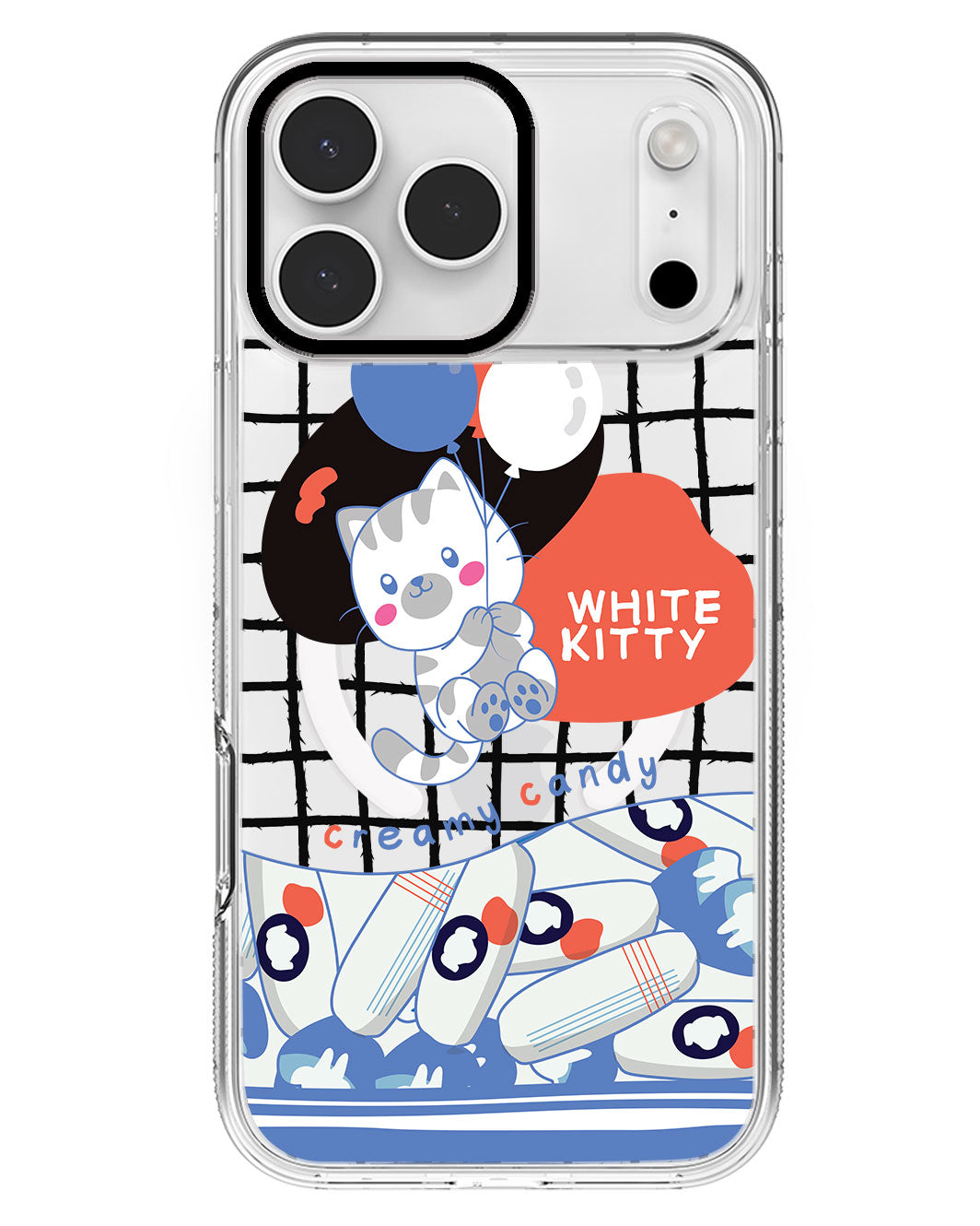 iPhone Rearguard MagSwap - White Kitty