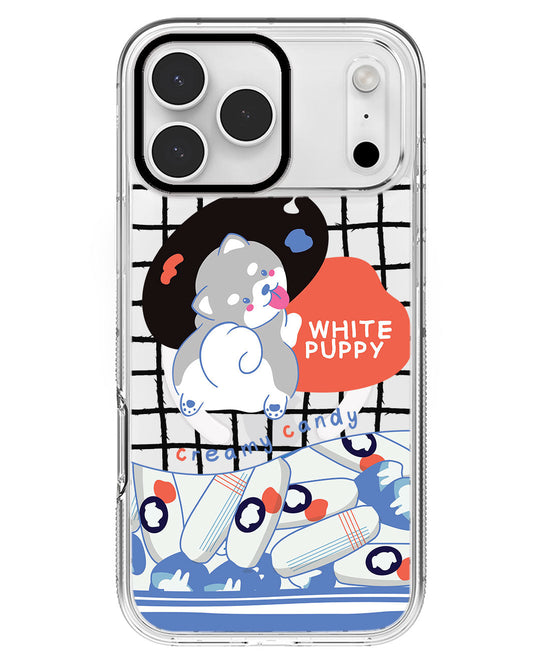iPhone Rearguard MagSwap - White Puppy