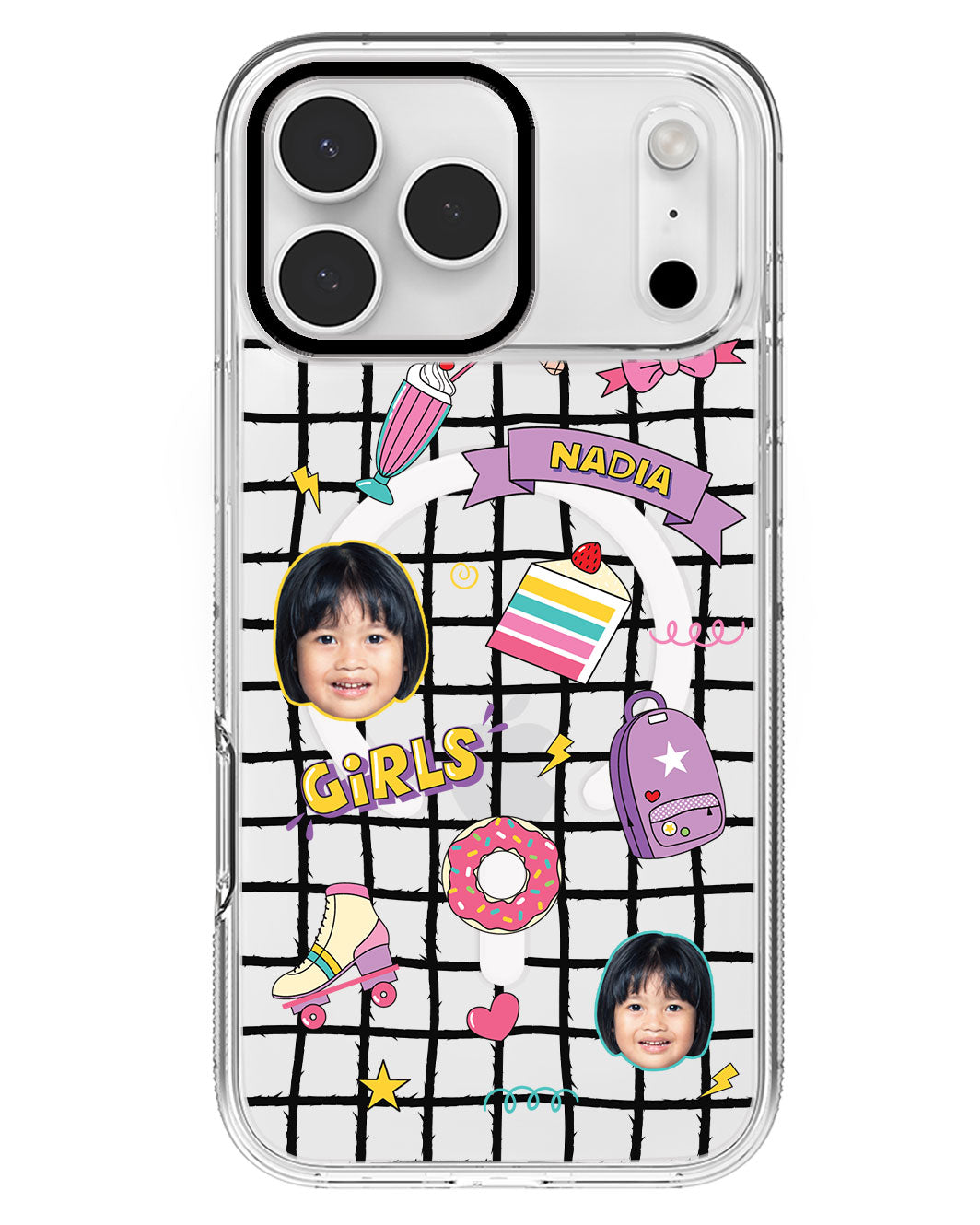 iPhone Rearguard MagSwap - Face Grid Comic