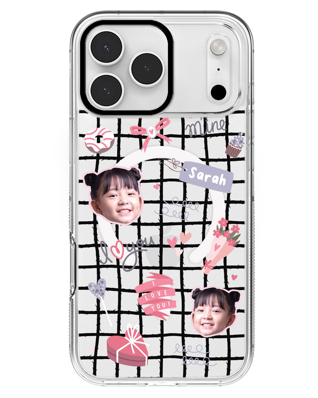 iPhone Rearguard MagSwap - Face Grid Lovely
