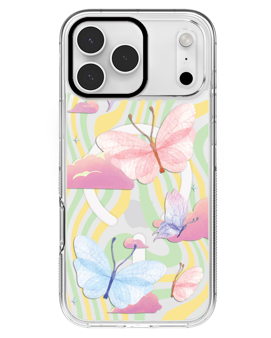 iPhone Rearguard MagSwap - Butterfly & Clouds