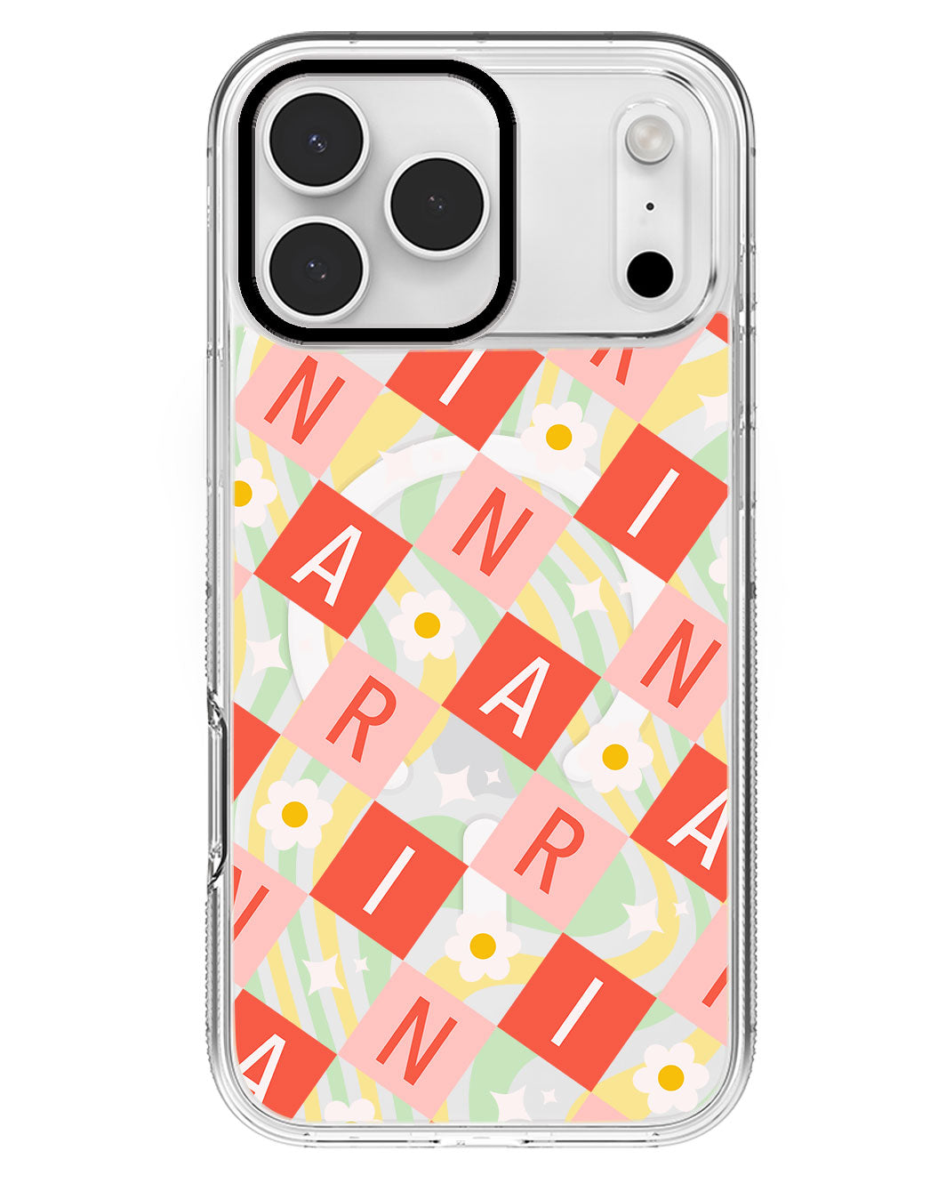 iPhone Rearguard MagSwap - CUSTOM MONOGRAM 3.0 Flower Grid 2.0