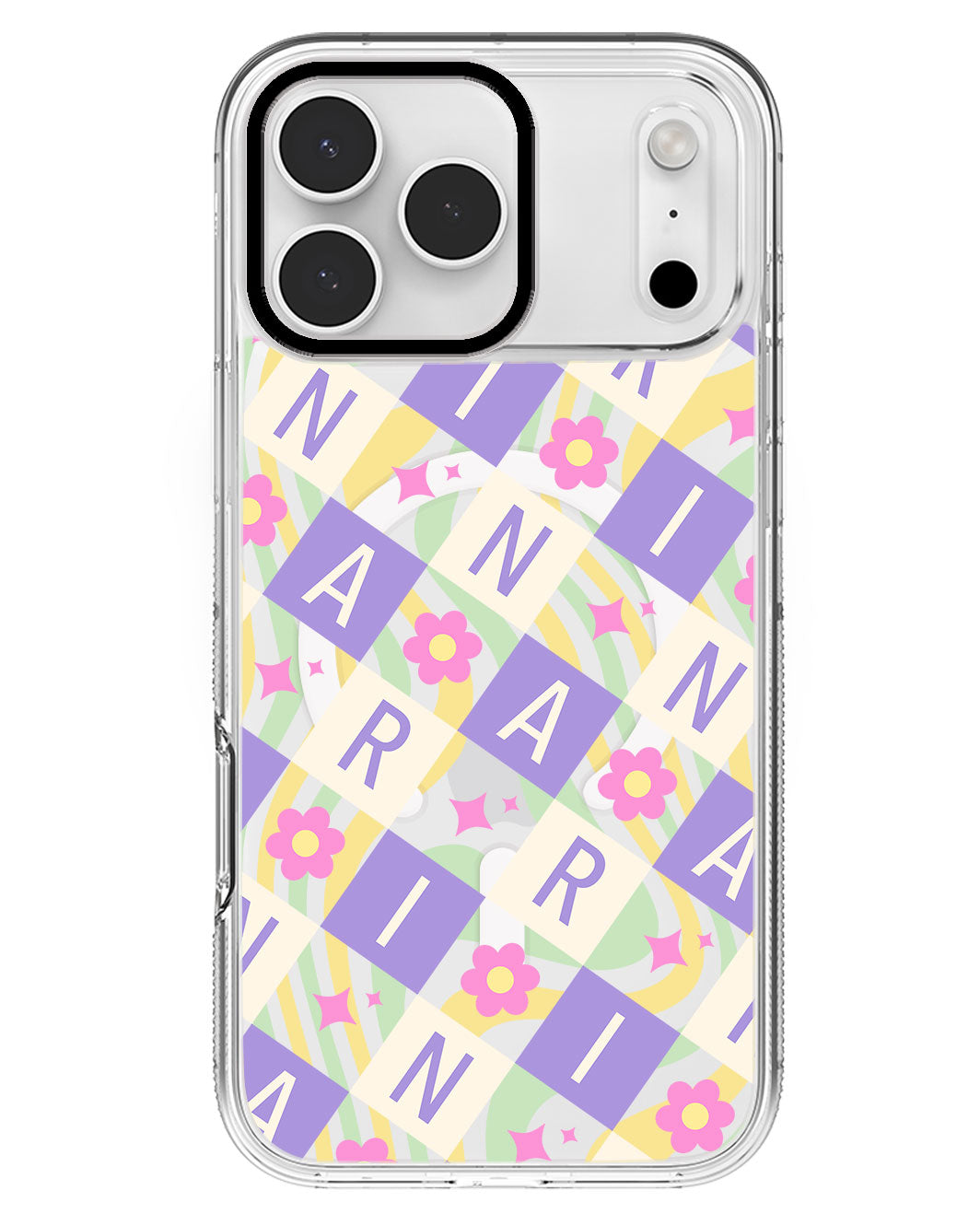 iPhone Rearguard MagSwap - CUSTOM MONOGRAM 3.0 Flower Grid 3.0